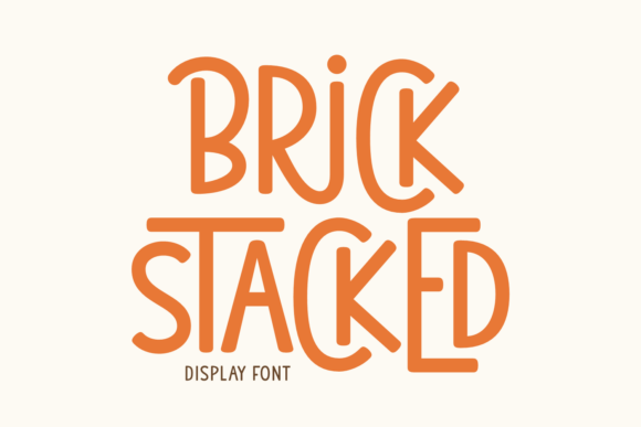 Brick Stacked Font: A Playful Typeface for Handmade Products and Creative Packaging