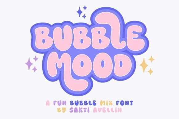 Bubble Mood: A Playful Typeface for Creative Branding