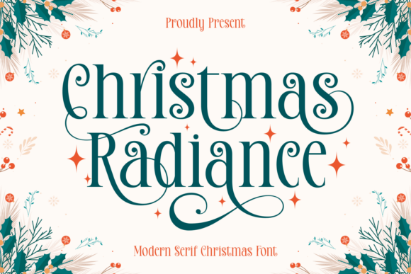 Christmas Radiance: A Serif Font for Festive Branding