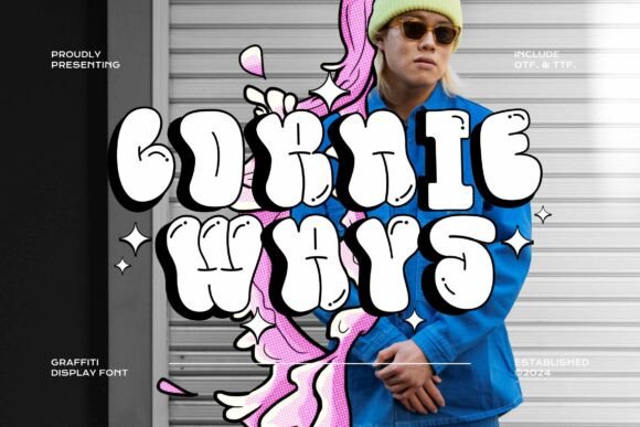 Cornie Ways: A Playful Display Font for Bold Marketing Content