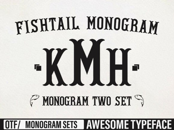 Fishtail Monogram: A Display Font for Elegant Branding