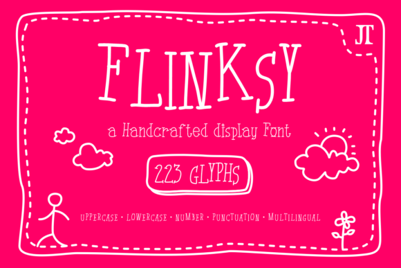 Flinksy: A Playful Display Font for Handmade Products