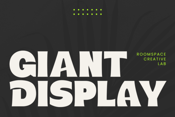 Giant Display: A Bold Sans Serif Font for Web Projects
