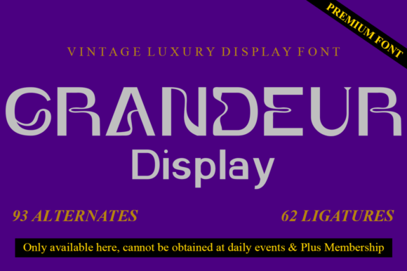 Grandeur Display: A Typeface That Elevates Web Design