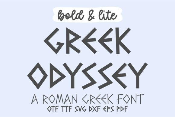 Greek Odyssey Font for Handmade Creators