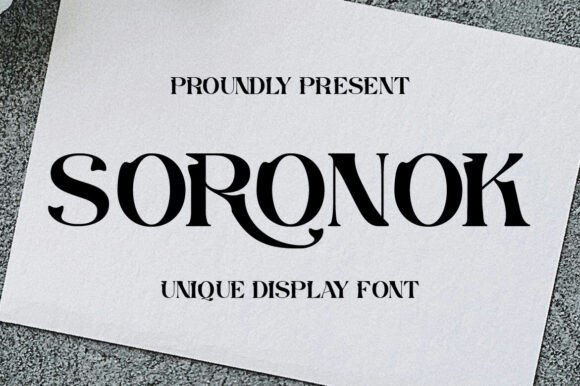 How the Soronok Display Font Elevates Your Small Business Brand Identity