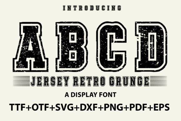 Jersey Retro Grunge for Editorial Design