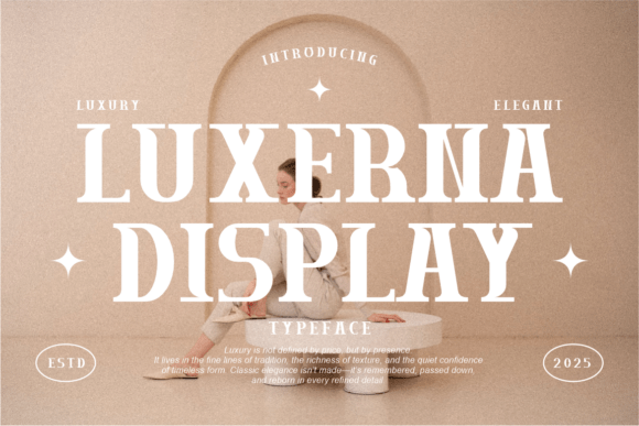 Luxerna Display: A Typeface for Elegant Editorial Storytelling