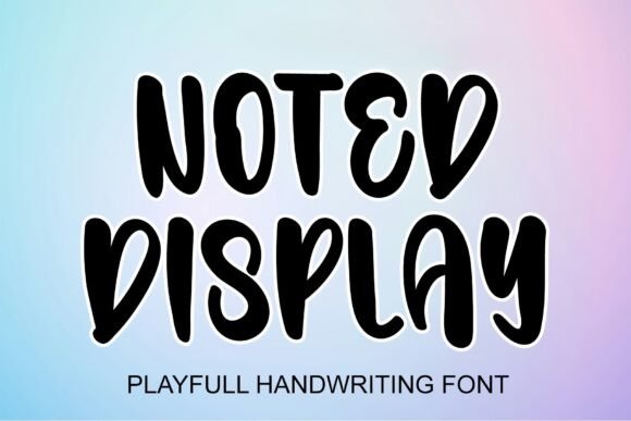 Noted Display: The Bold Typeface Your Brand Identity Needs