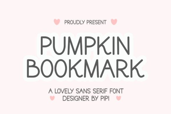 Pumpkin Bookmark: A Designer's Take on This Display Font