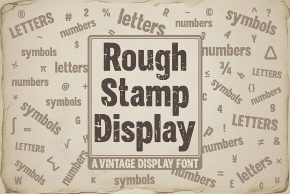 Rough Stamp Display: A Typeface for Authentic Editorial Design