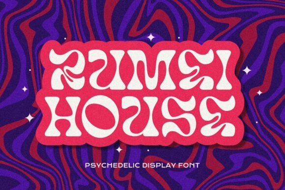 Rumei House: A Psychedelic Display Font for Bold Branding