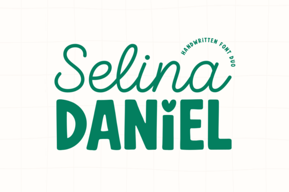 Selina Daniel Duo Font: A Handwritten Duo Built for Digital Contrast