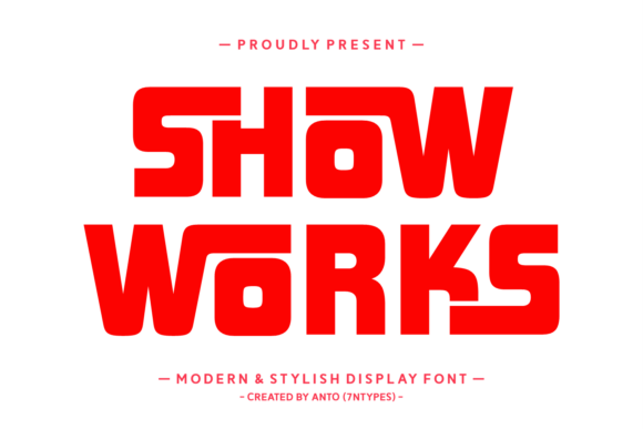 Show Works: A Display Font for Editorial Cheer and Structure
