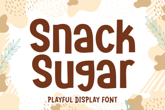 Snack Sugar: A Bold Display Font for Playful Brand Identity