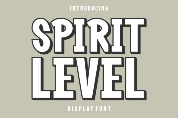 Spirit Level Font: A Display Typeface That Makes Campaigns Pop