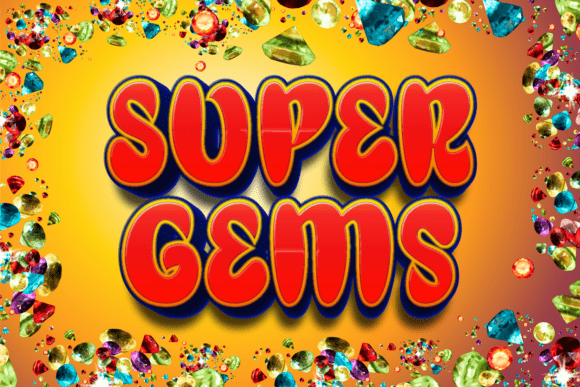 Super Gems: A Playful Display Font That Elevates Brand Content
