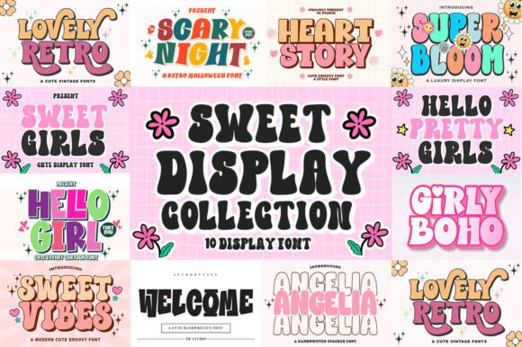 Sweet Display Collection: A Groovy Font for Editorial Design