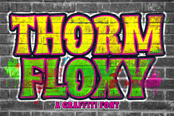 Thorm Floxy: A Graffiti Font That Brings Street Culture to Branding