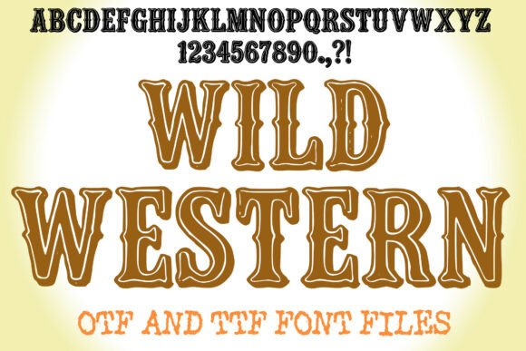 Wild Western Font: Vintage Display Typeface for Branding
